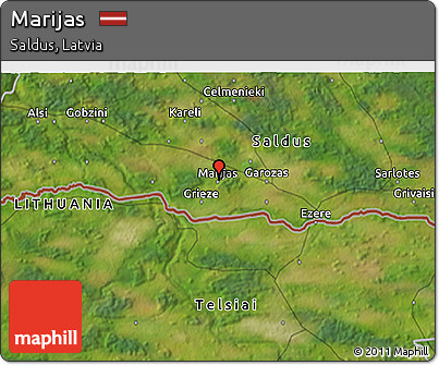 Satellite 3D Map of Marijas