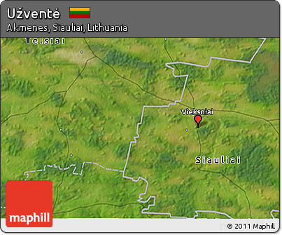 Satellite 3D Map of Užventė