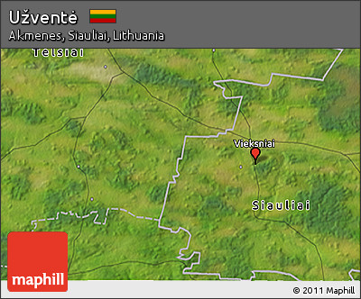 Satellite 3D Map of Užventė