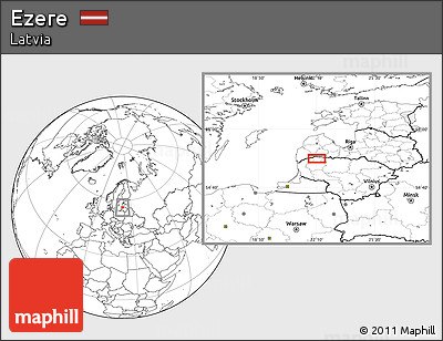 Blank Location Map of Ezere