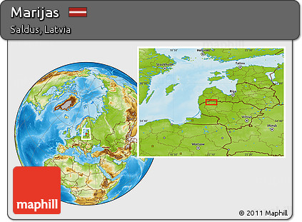 Physical Location Map of Marijas