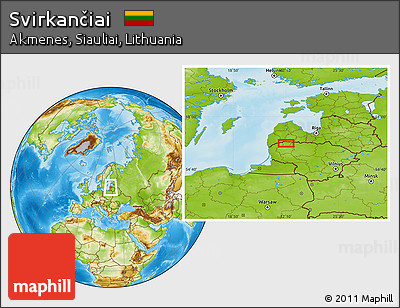 Physical Location Map of Svirkančiai