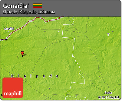 Physical Map of Gonaičiai