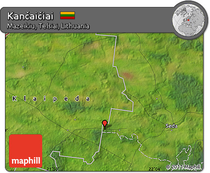 Satellite Map of Kančaičiai
