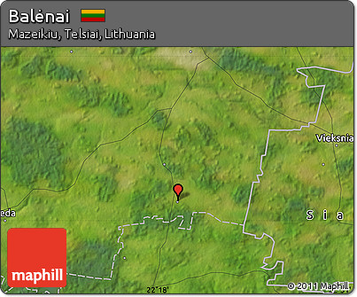 Satellite Map of Balėnai