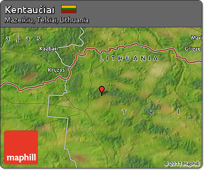 Satellite Map of Kentaučiai