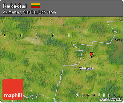 Satellite Map of Rekėčiai