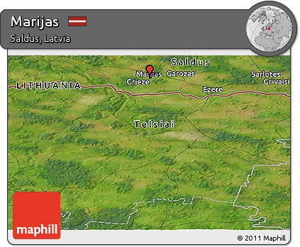 Satellite Panoramic Map of Marijas