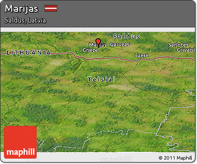 Satellite Panoramic Map of Marijas