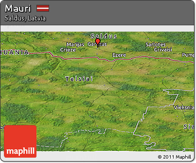 Satellite Panoramic Map of Mauri