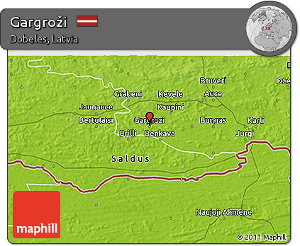 Physical 3D Map of Gargroži