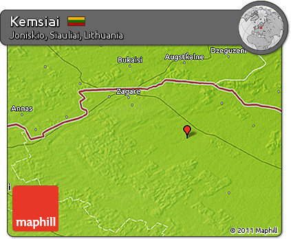 Physical 3D Map of Kemsiai