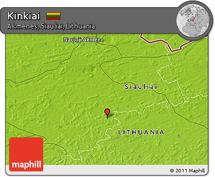 Physical 3D Map of Kinkiai