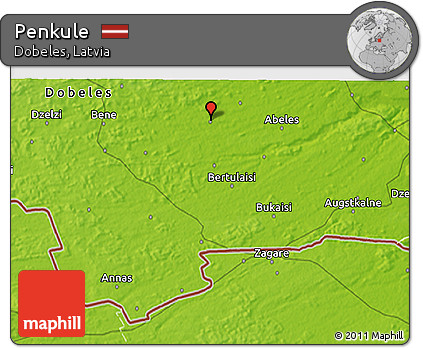 Physical 3D Map of Penkule