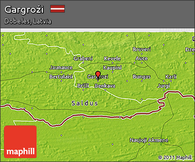 Physical 3D Map of Gargroži