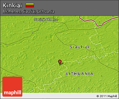 Physical 3D Map of Kinkiai