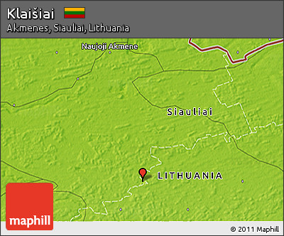 Physical 3D Map of Klaišiai