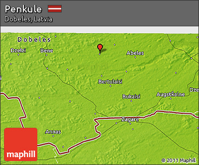 Physical 3D Map of Penkule
