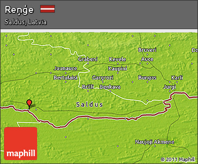 Physical 3D Map of Reņģe