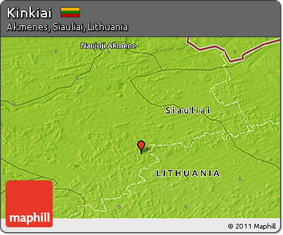 Physical 3D Map of Kinkiai