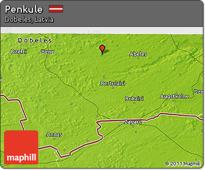 Physical 3D Map of Penkule