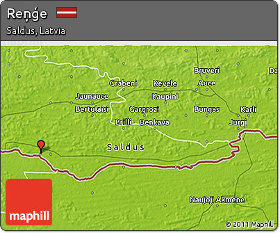 Physical 3D Map of Reņģe