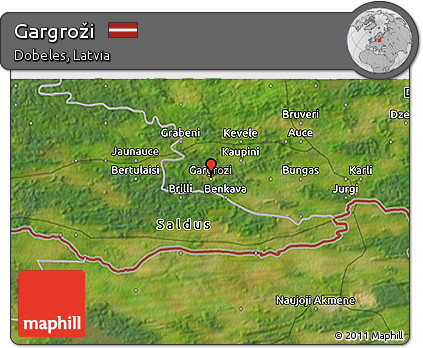 Satellite 3D Map of Gargroži