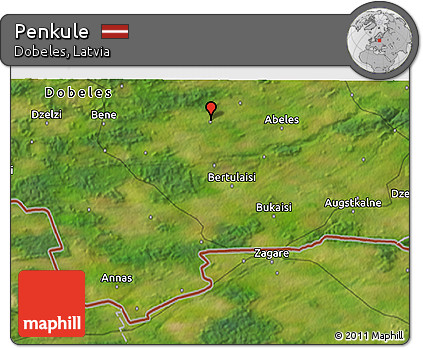 Satellite 3D Map of Penkule