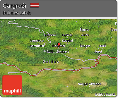 Satellite 3D Map of Gargroži