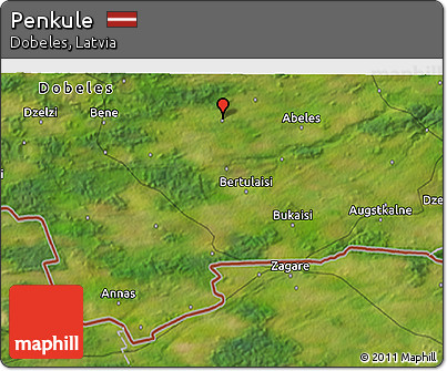 Satellite 3D Map of Penkule