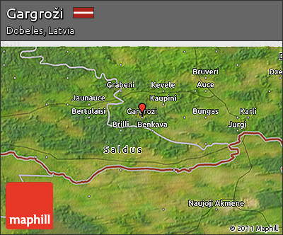Satellite 3D Map of Gargroži