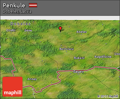 Satellite 3D Map of Penkule