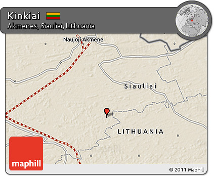 Shaded Relief 3D Map of Kinkiai
