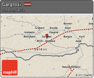 Shaded Relief 3D Map of Gargroži