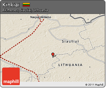 Shaded Relief 3D Map of Kinkiai