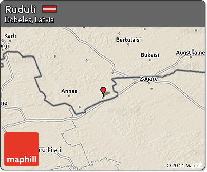 Shaded Relief 3D Map of Ruduli