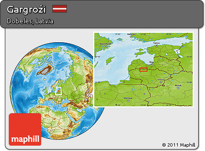 Physical Location Map of Gargroži