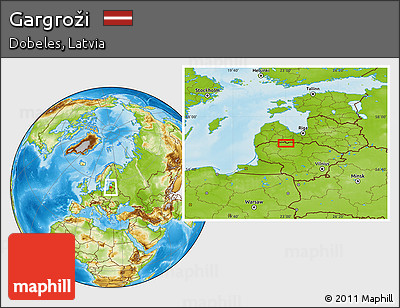 Physical Location Map of Gargroži