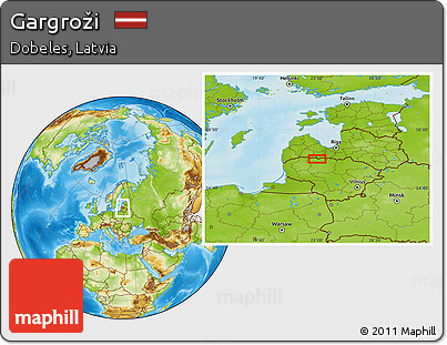 Physical Location Map of Gargroži