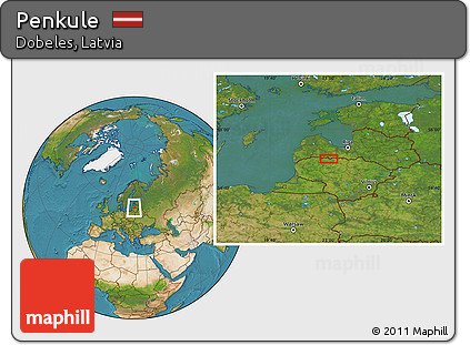 Satellite Location Map of Penkule