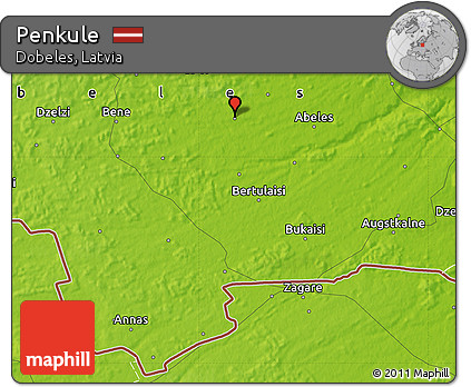 Physical Map of Penkule
