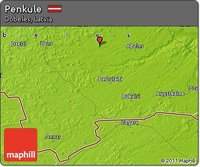 Physical Map of Penkule