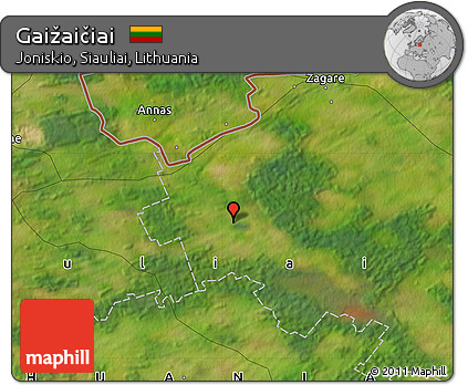 Satellite Map of Gaižaičiai