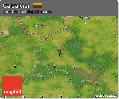 Satellite Map of Gaižaičiai