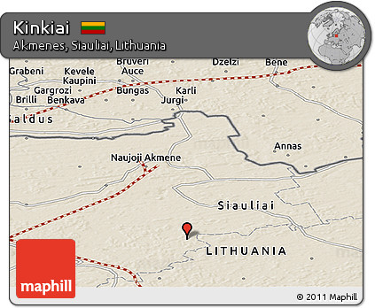 Shaded Relief Panoramic Map of Kinkiai