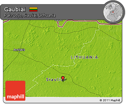 Physical 3D Map of Gaubiai