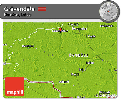 Physical 3D Map of Grāvendāle