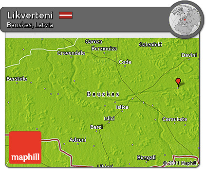 Physical 3D Map of Likverteni