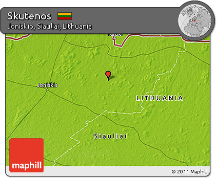 Physical 3D Map of Skutenos