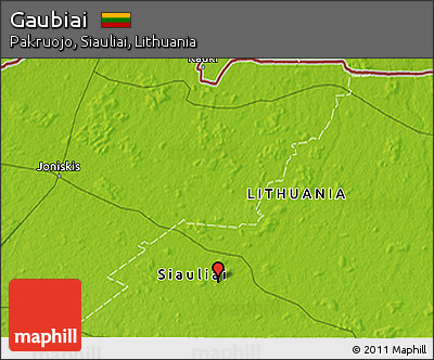 Physical 3D Map of Gaubiai